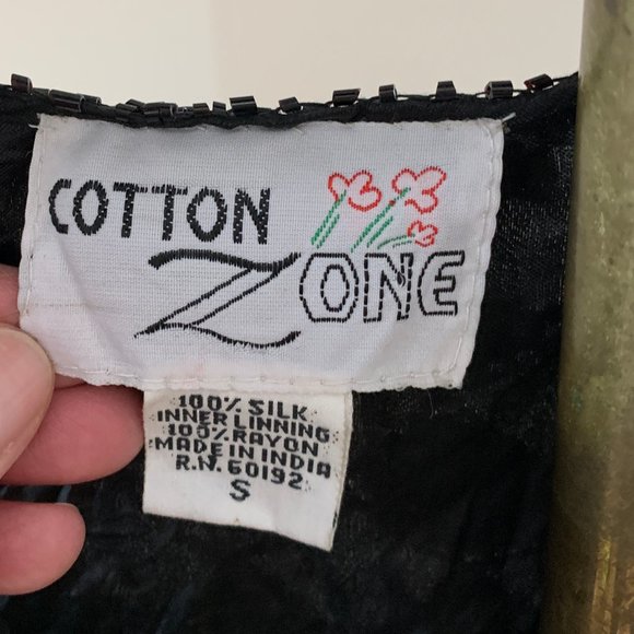 Vintage Beaded Silk Vest - Picture 4 of 4